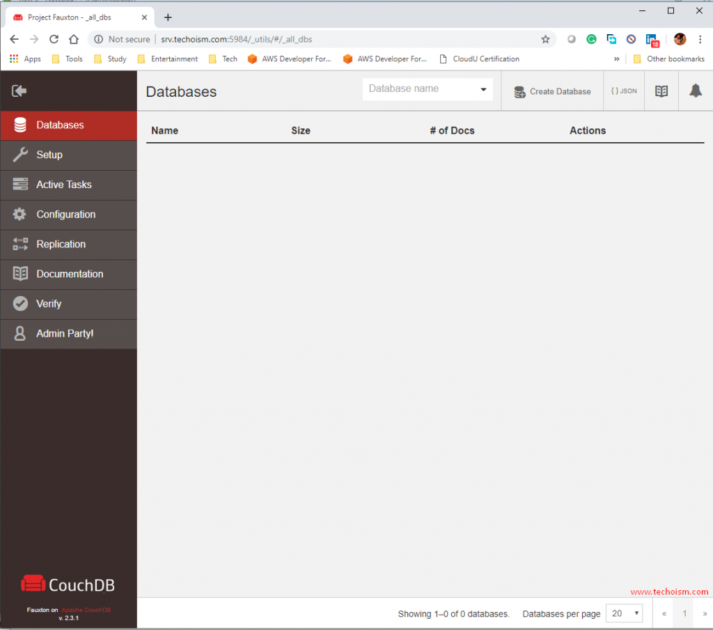 CouchDB Admin Panel