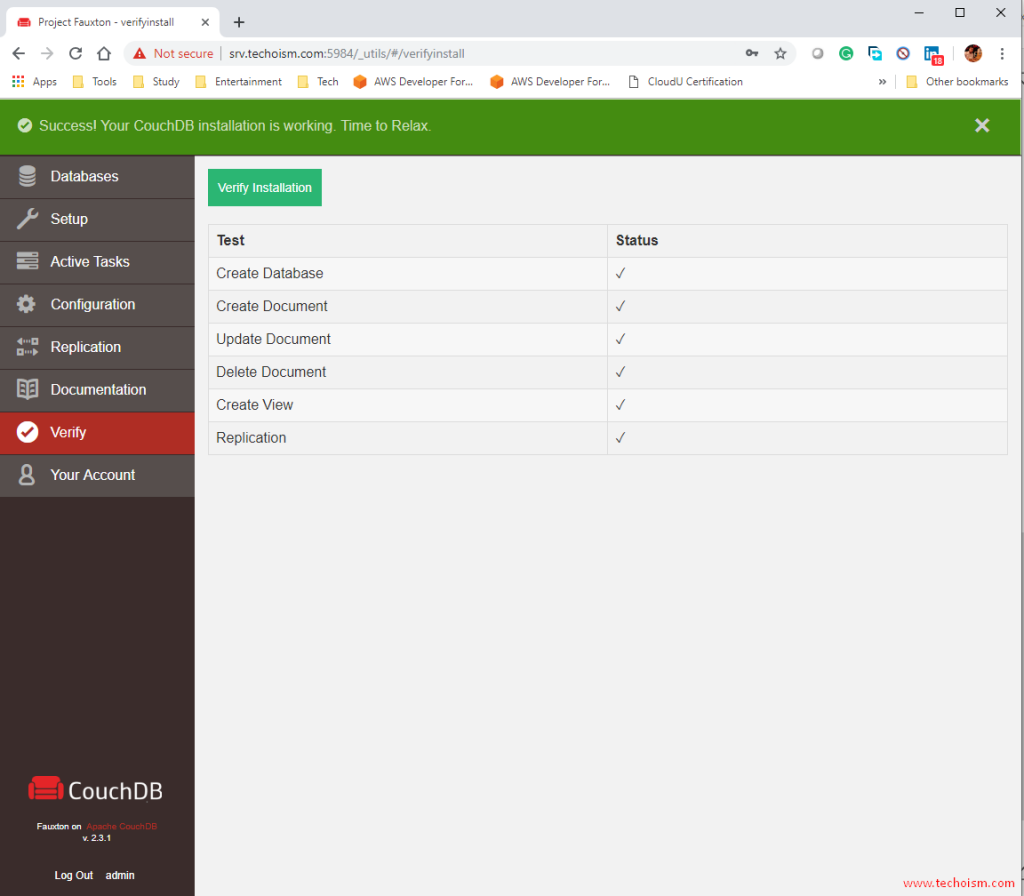 CouchDB Verification