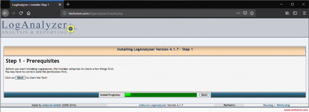 Install LogAnalyzer 1