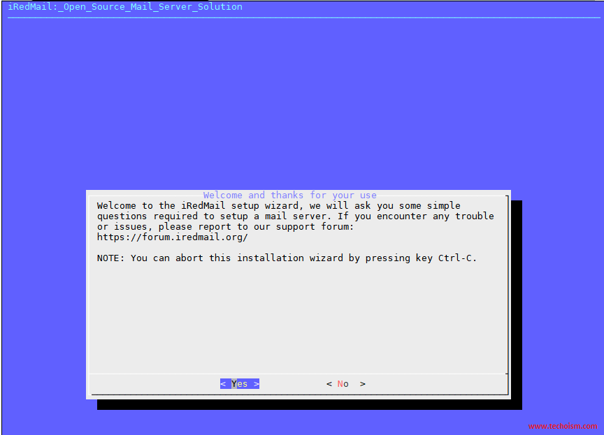 iRedMail Install 1