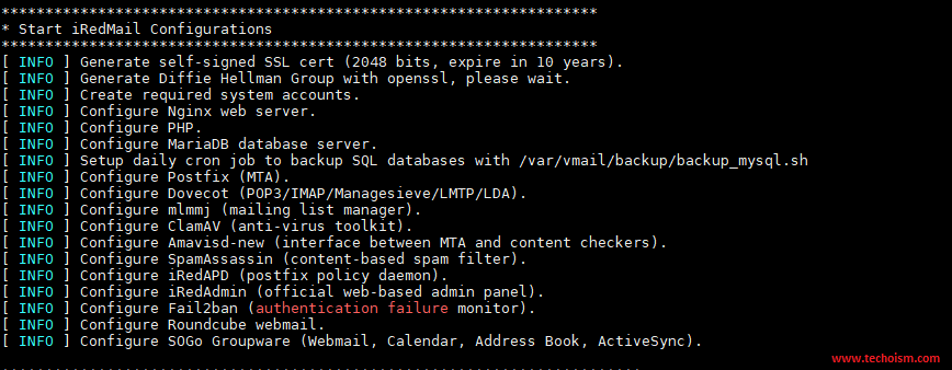 iRedMail Install 10