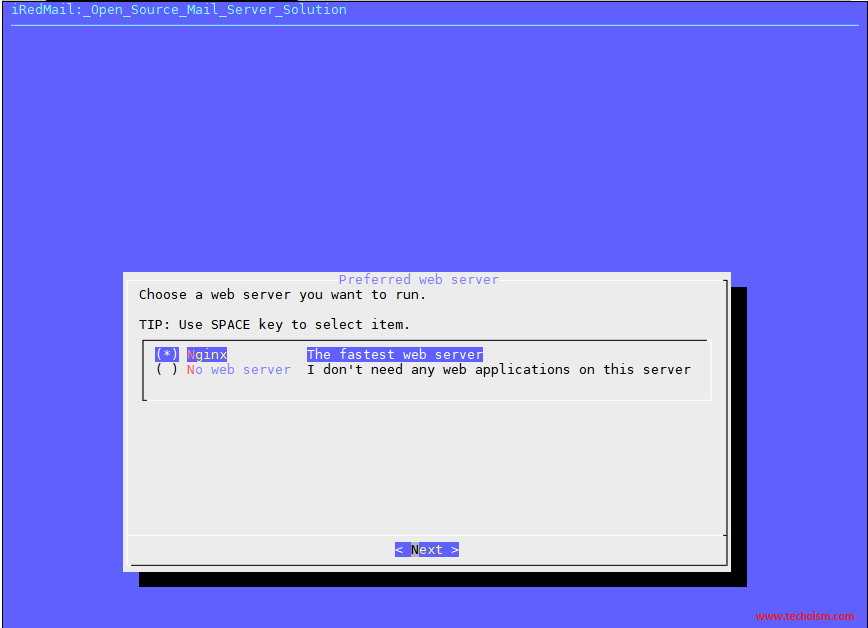 iRedMail Install 3