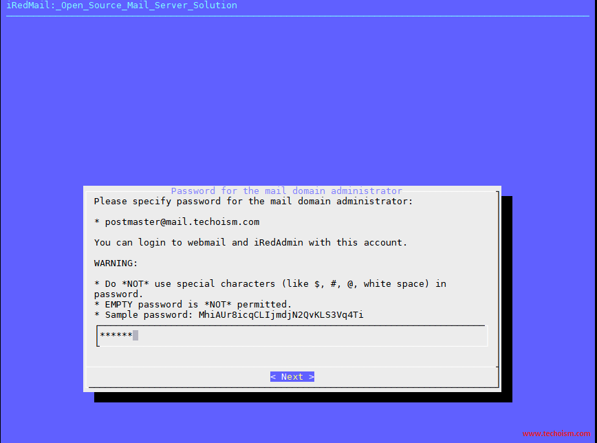iRedMail Install 7