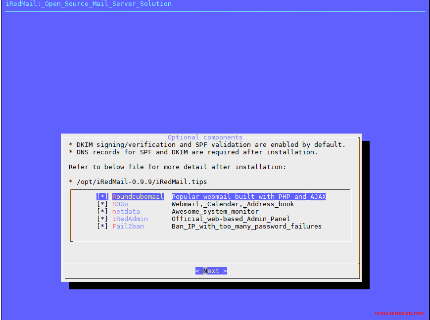 iRedMail Install 8