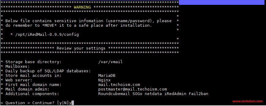 iRedMail Install 9