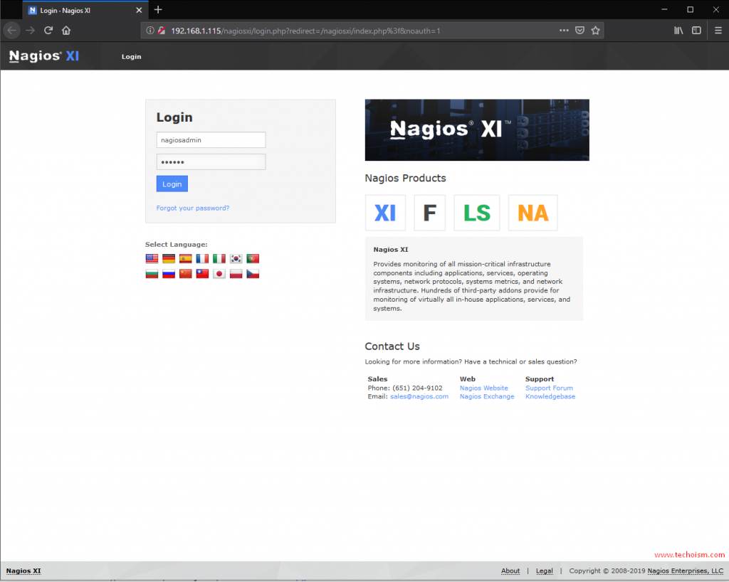 Nagios XI Install 8