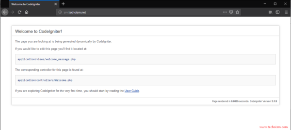 How to Install CodeIgniter in CentOS 7/6